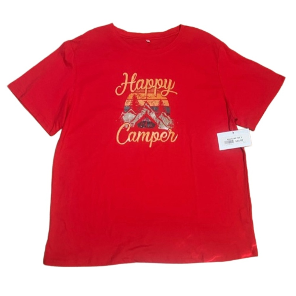 Happy Camper Red Short Sleeve Tee